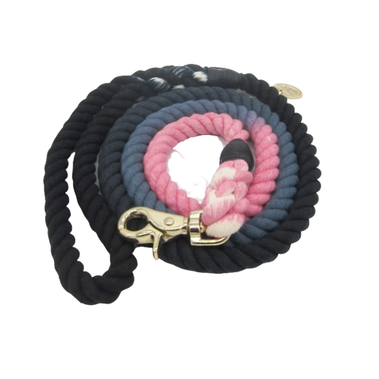 The Greenwich - Gray and Pink Ombre' Leash