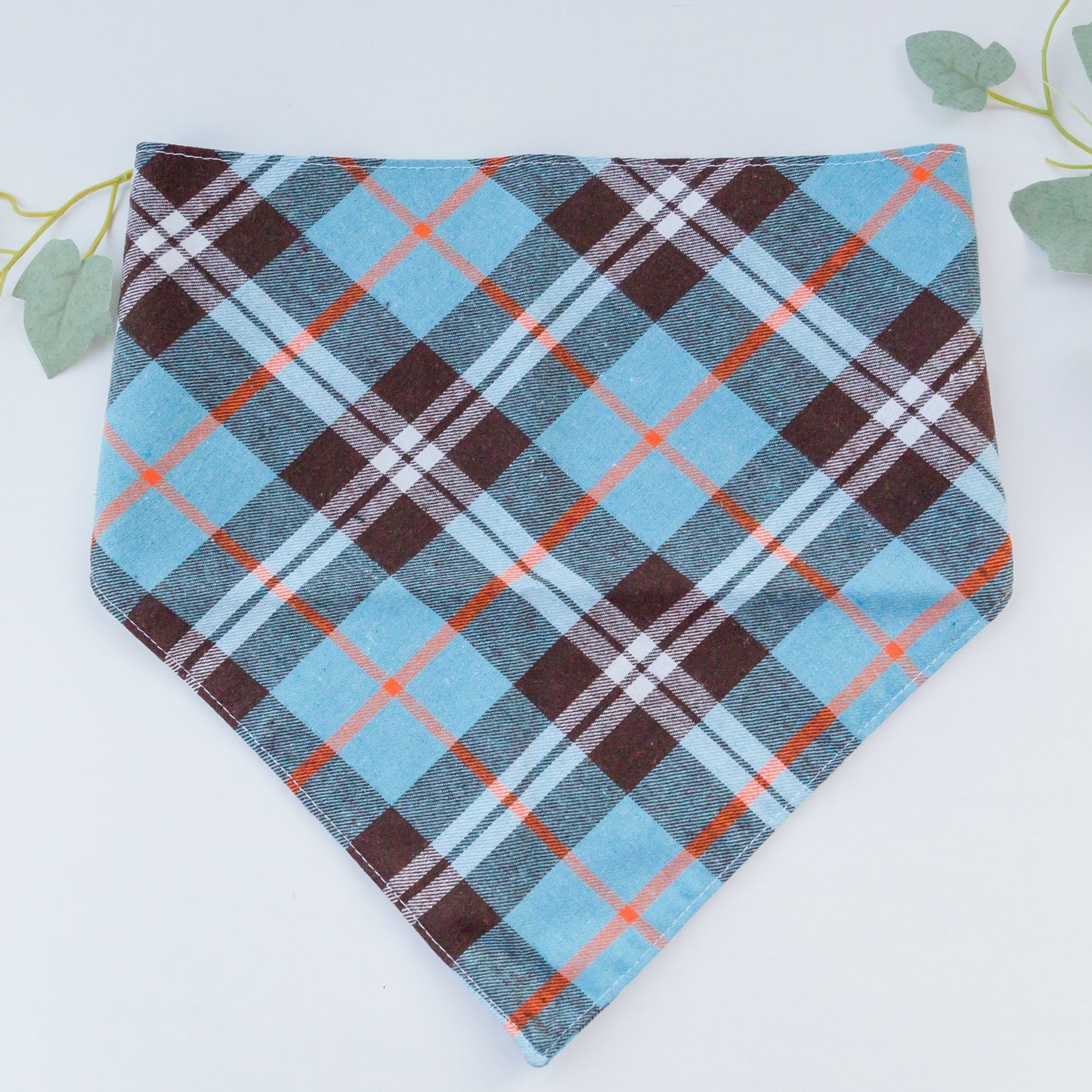 Blue plaid hot sale bandana