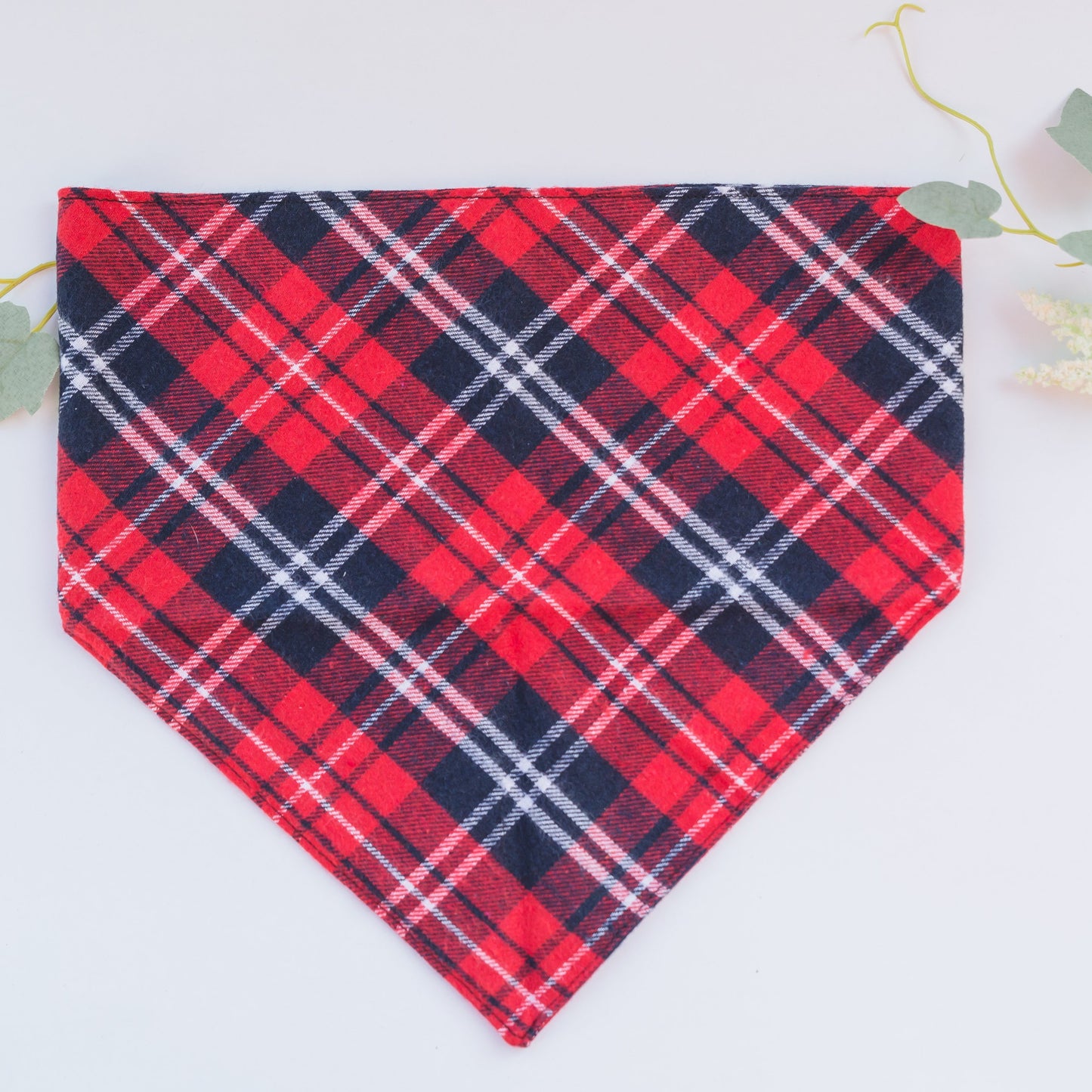 Red Plaid Bandana