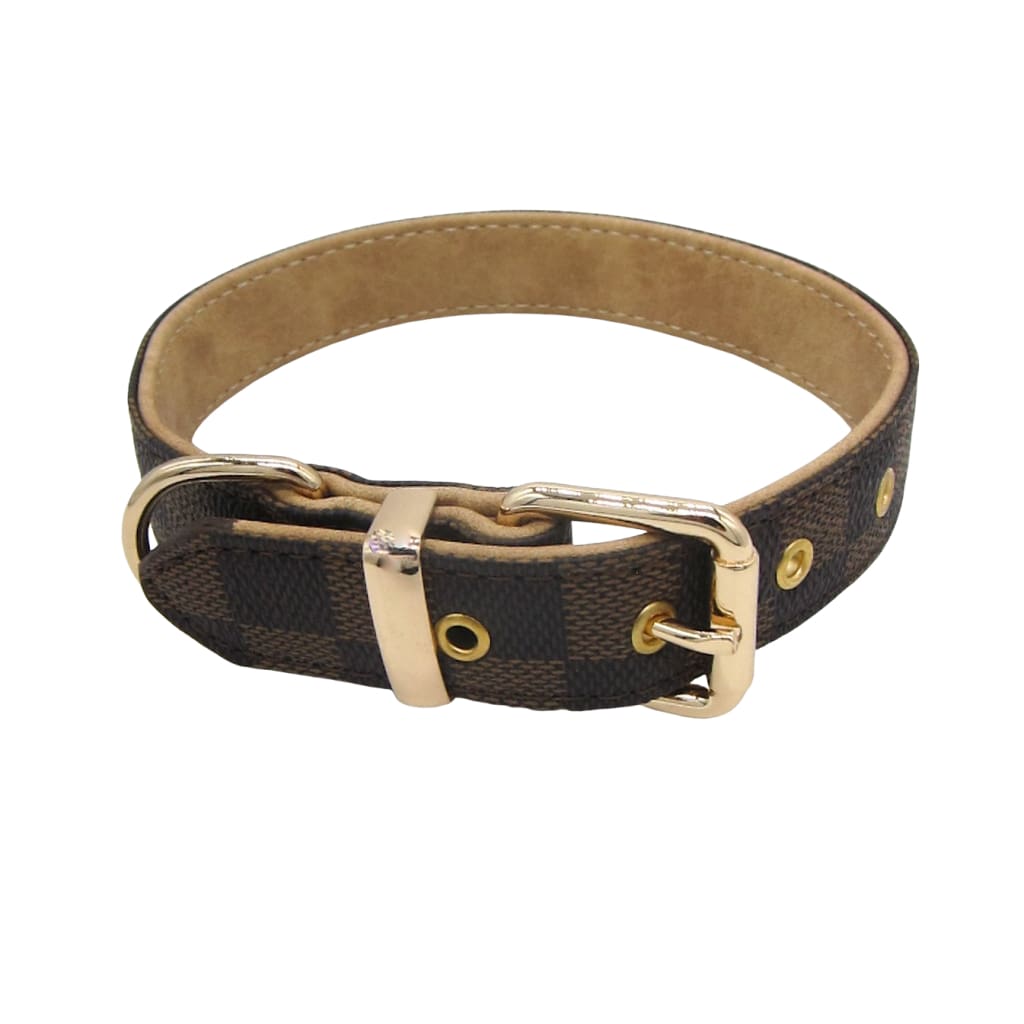Louis Pup Monogram Leather Collar & Leash